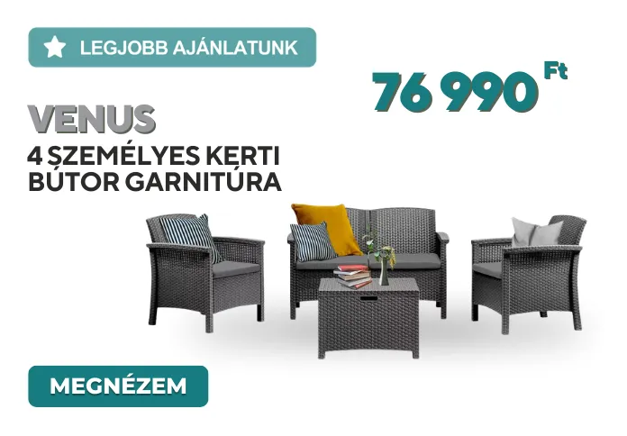 Venus 4 személyes kerti bútor garnitúra
