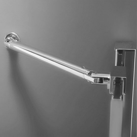 Elegant Line 100x120 cm aszimmetrikus zuhanykabin zuhanytálca nélkül