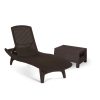 Pacific kerti nyugágy set Corfu asztallal barna