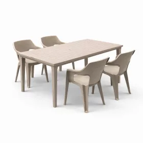 Elina 4+1 kerti bútor garnitúra szett cappuccino