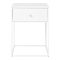 Vita éjjeliszekrény, 1 fiók, fehér, fehér váz 40x40x55 cm