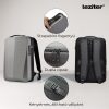 Axen merevített Usb-s laptop hátizsák ezüst