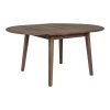 Metz ovális bővíthető étkezőasztal 118x118-158 cm füstös tölgy