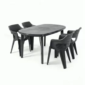 Lino 4+1 kerti bútor garnitúra szett grafit