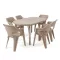 Lino 6+1 kerti bútor garnitúra szett cappuccino