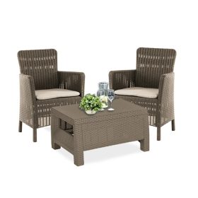 Corton Balkony kerti bútor garnitúra cappuccino