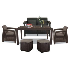 Corfu Fiesta duo cube kerti bútor garnitúra barna