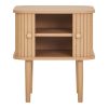 Nikko éjjeliszekrény, 2 ajtóval, natúr 45x40x50,5 cm