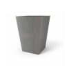 Beton magas műanyag virágcserép 40 cm világosszürke