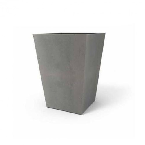 Beton magas műanyag virágcserép 40 cm világosszürke