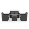 Claire IV 4 személyes kerti bútor garnitúra vigo tárolós asztallal grafit