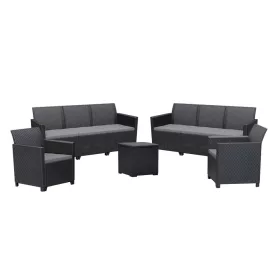 Claire IV 8 személyes kerti bútor garnitúra vigo tárolós asztallal grafit