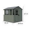 Potting shed kültéri műanyag ház zöld