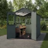 Potting shed kültéri műanyag ház zöld