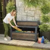 Decocoat műanyag kerti pad/tároló 227 L dió