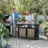 Decocoat unity műanyag xl kerti grill asztal 207l kőrisfa