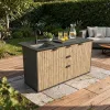 Deco compact kültéri konyha mosogatóval csapteleppel grafit