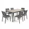 Porto Nova Prime 160 6+1 kerti bútor garnitúra szett kőris-grafit