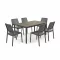 Porto Nova Prime 160 6+1 kerti bútor garnitúra szett dió-grafit