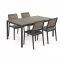 Porto Nova 160 4+1 kerti bútor garnitúra szett dió-grafit