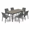 Porto Nova Prime 200 6+1 kerti bútor garnitúra szett dió-grafit