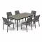 Porto Nova Prime 200 6+1 kerti bútor garnitúra szett dió-grafit