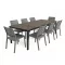 Porto Nova Prime 200 8+1 kerti bútor garnitúra szett dió-grafit