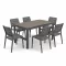 Deco Lyon Prime 6+1 kerti bútor garnitúra szett dió-grafit