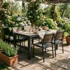 Deco Lyon 4+1 kartámaszos kerti bútor garnitúra szett dió-grafit