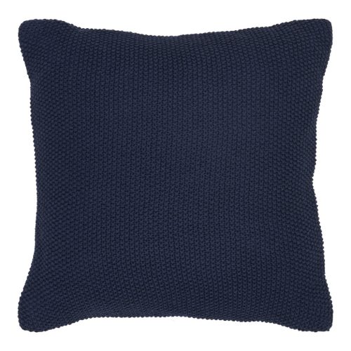 Santos díszpárna, újrahasznosított pamut, sötétkék 45x45 cm