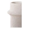 Gyertyatartó, cement, fehér, 2db