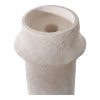 Gyertyatartó, cement, fehér, 2db