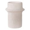 Gyertyatartó, cement, fehér, 2db