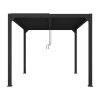 LUXE pergola 3x3m antracit