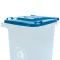 240L-es kék hulladéktároló fedél