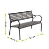 MIR271 kerti pad 122x60 cm