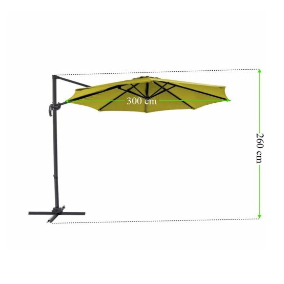 Kazuar lime kerti napernyő 3 M
