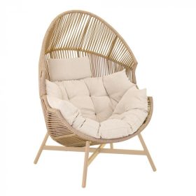 HOLAND rattan kosárfotel bézs