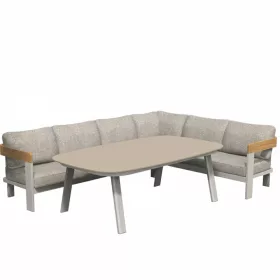 Molto kerti sarokgarnitúra étkezőasztallal