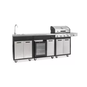 BR-K4PLUS komplett kerti grillpult 4-1 égős