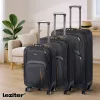 TraveLux light kabinbőrönd puha levehető kerékkel 55x40x20 cm fekete
