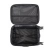 TraveLux light kabinbőrönd puha levehető kerékkel 55x40x20 cm fekete
