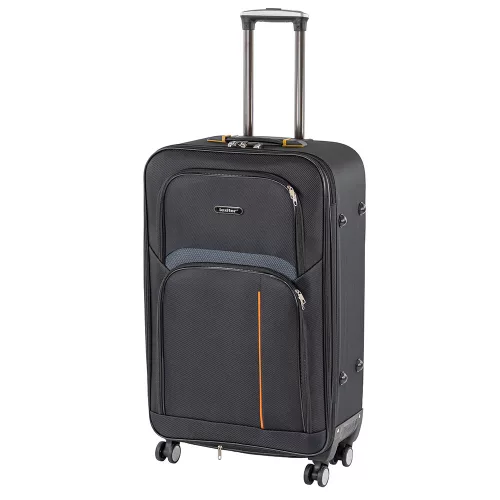 TraveLux light nagy bőrönd puha 76x50x29 cm fekete