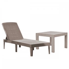 Jaipur kerti nyugágy set Rosario asztallal cappuccino