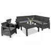 Corfu relax duo set kerti bútor garnitúra grafit