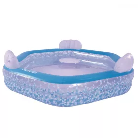   Felfújható hatszögletű pancsolómedence 223 x 211 x 58 cm