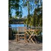 Derby étkezőszék, teakfa/polyrattan, natúr