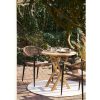 Oviedo kisasztal, teak fa, natúr 70x75 cm
