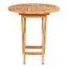 Oviedo kisasztal, teak fa, natúr 70x75 cm