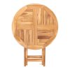 Oviedo kisasztal, teak fa, natúr 70x75 cm